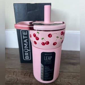 BRUMATE X Krista Horton - Limited Edition Cherry Pink - 12oz Leap Tumbler